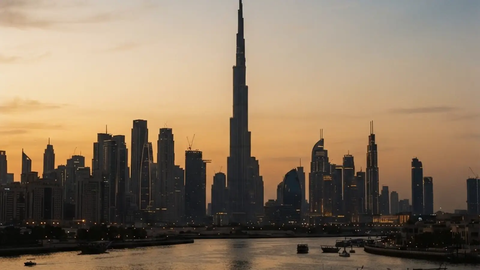 Dubai skyline at sunset, spa business investment in Dubai