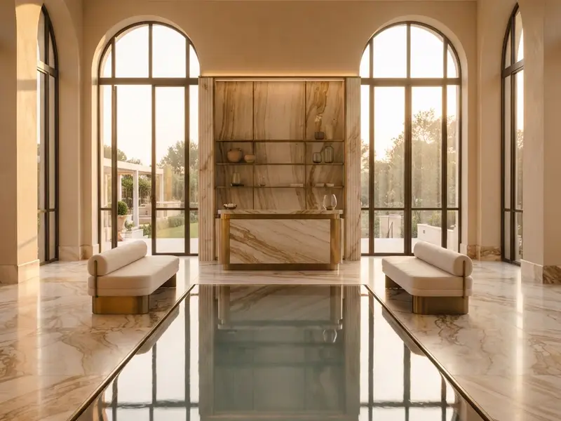 Indoor pool hall of a luxury hotel spa for sale in Dubai